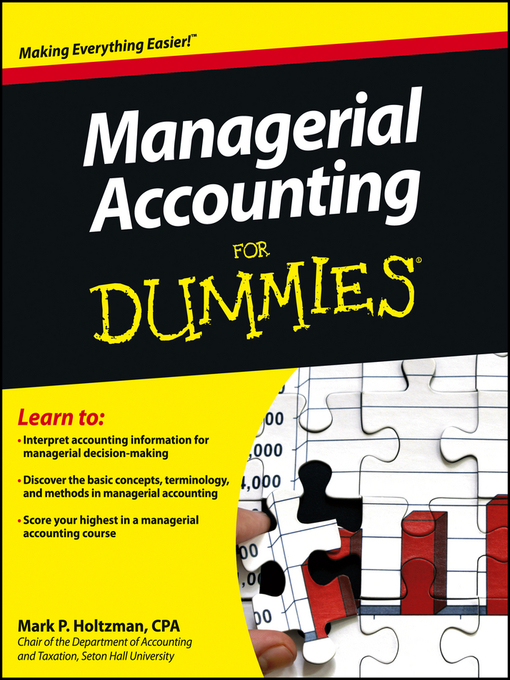Title details for Managerial Accounting For Dummies by Mark P. Holtzman - Wait list
